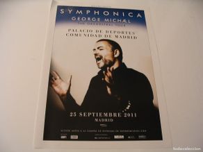Foto di Cantanti: GEORGE MICHAEL CARTEL ORIGINAL Madrid 2011 GIRA TOUR 42x30 26